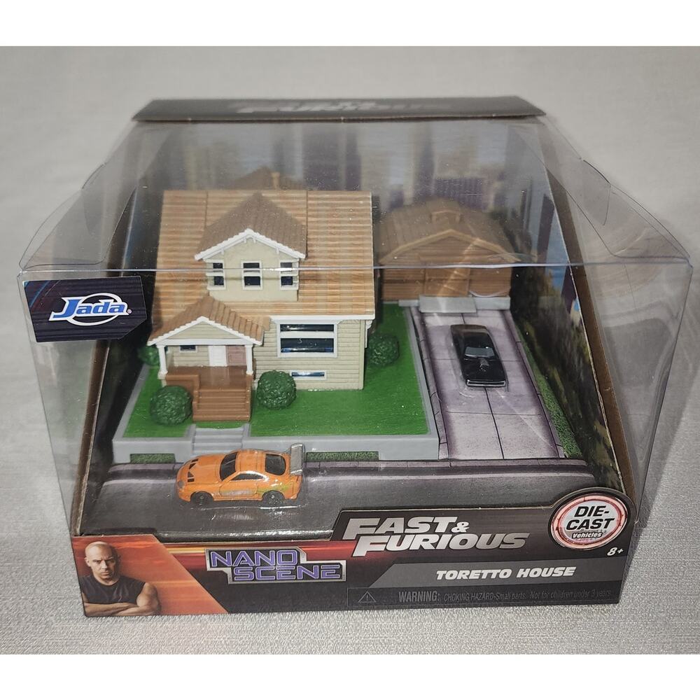 Fast and furious Toretto house diorama with diecast vehicles